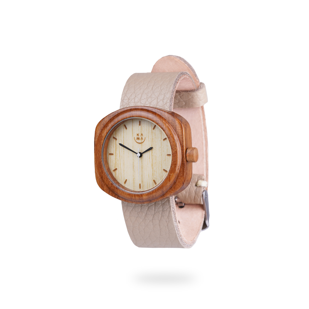 Kama Watch Ovale Jam Tangan Kayu Jati