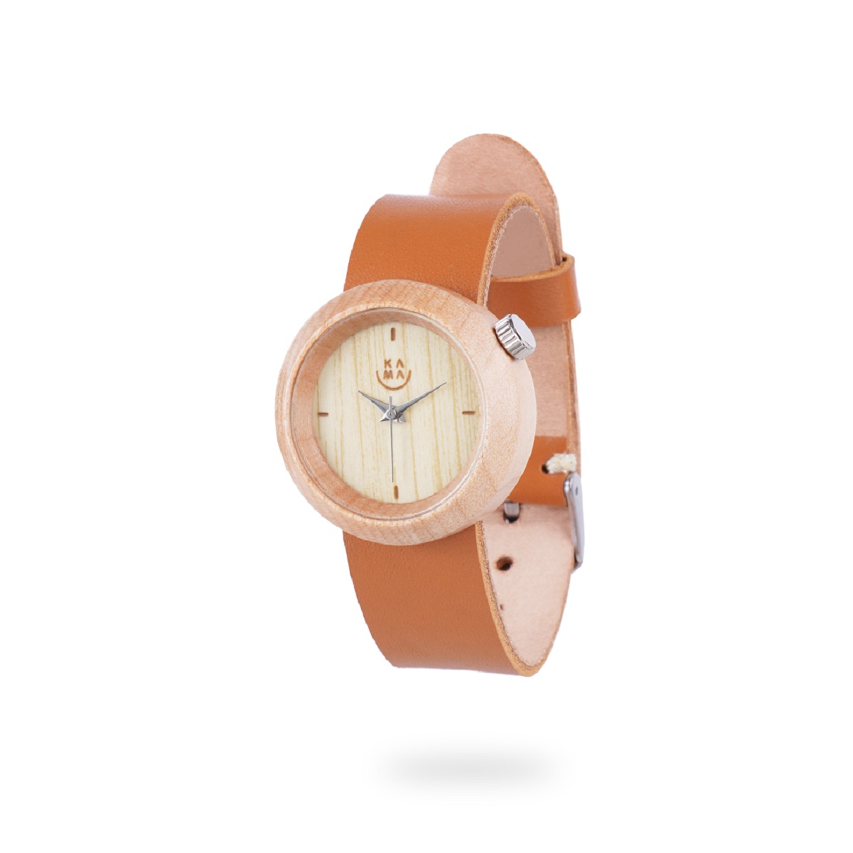 Kama Watch Jam Tangan Kayu Maple Dial Putih